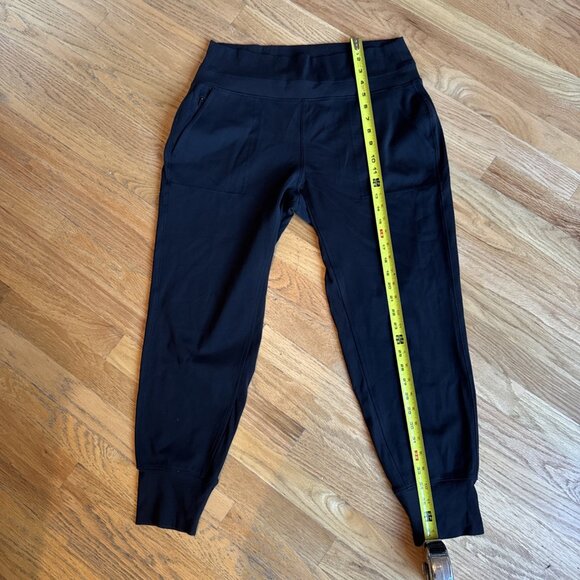 Athleta Venice Joggers Size L Black High Rise Nylon Stretch Athleisure - Picture 11 of 13